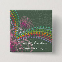 Le rose de coeurs d'arc-en-ciel tourbillonne