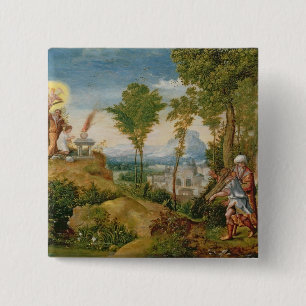 Badge Carré 5 Cm Le sacrifice d'Isaac
