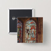 Badge Carré 5 Cm Le saint Denis donne l'oriflamme à clément (Devant & derrière)