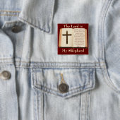 Badge Carré 5 Cm Le SEIGNEUR est mon berger (En situation)