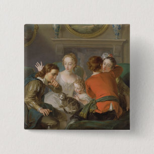 Badge Carré 5 Cm Le sens du contact, c.1744-47 (huile sur la toile)