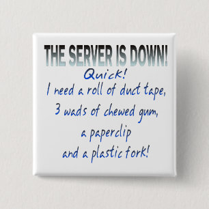 Badge Carré 5 Cm Le serveur est en panne