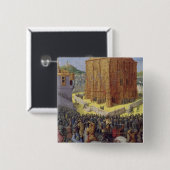 Badge Carré 5 Cm Le siège de Jérusalem par Nebuchadnezzar (Devant & derrière)