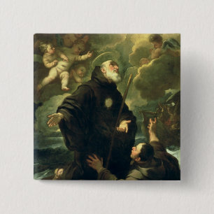 Badge Carré 5 Cm Le St Francis de Paola, 1416-1507)