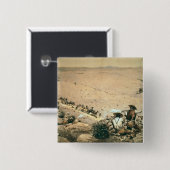 Badge Carré 5 Cm "Le support", c.1900 (huile sur la toile) (Devant & derrière)