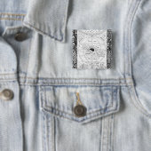 Badge Carré 5 Cm Le système de Ptolémée (En situation)
