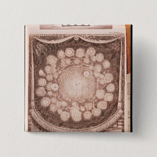 Badge Carré 5 Cm Le système solaire (Devant)