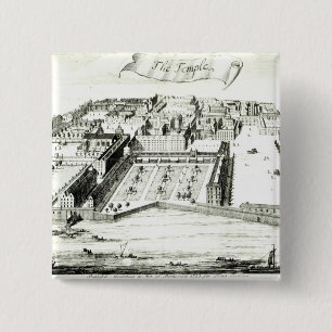 Badge Carré 5 Cm Le temple