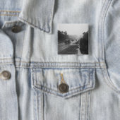 Badge Carré 5 Cm Le trafic sur la route (En situation)