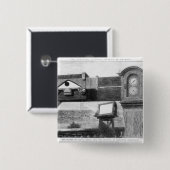 Badge Carré 5 Cm Le transit de Vénus (Devant & derrière)