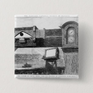 Badge Carré 5 Cm Le transit de Vénus