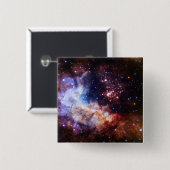 Badge Carré 5 Cm Le trône de créateurs (Devant & derrière)