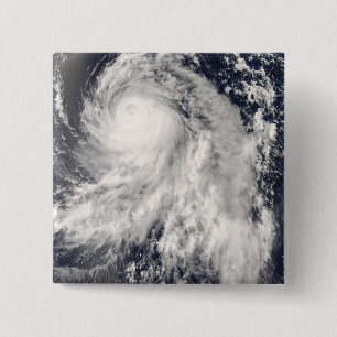 Badge Carré 5 Cm Le typhon Nakri au large du Japon