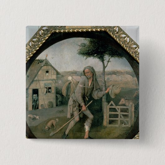 Badge Carré 5 Cm Le vagabond/fils prodigue, c.1510 (Devant)