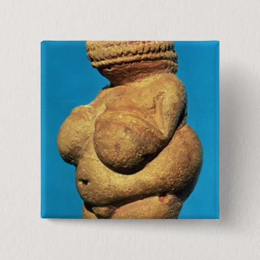 Badge Carré 5 Cm Le Vénus de Willendorf (Devant)