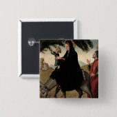 Badge Carré 5 Cm Le vol en l'Egypte 2 (Devant & derrière)