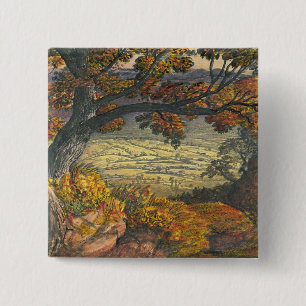 Badge Carré 5 Cm Le Weald de Kent, c.1827-28 (la semaine et gouache