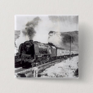 Badge Carré 5 Cm L'Ecossais royal, locomotive interurbaine