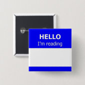 Badge Carré 5 Cm Lecteurs consultatifs (Devant & derrière)