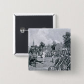 Badge Carré 5 Cm Lecture de la déclaration avant Washington (Devant & derrière)