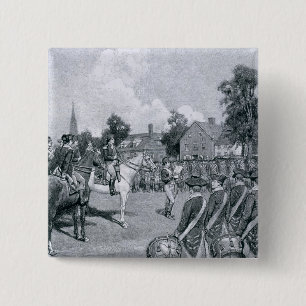 Badge Carré 5 Cm Lecture de la déclaration avant Washington