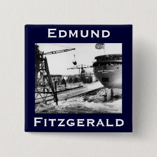 Badge Carré 5 Cm L'Edmund Fitzgerald