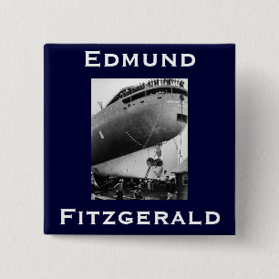 Badge Carré 5 Cm L'Edmund Fitzgerald