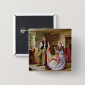 Badge Carré 5 Cm L'édredon de patchwork (Devant & derrière)