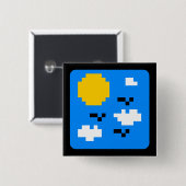 Badge Carré 5 Cm Légèrement solaire (Devant & derrière)