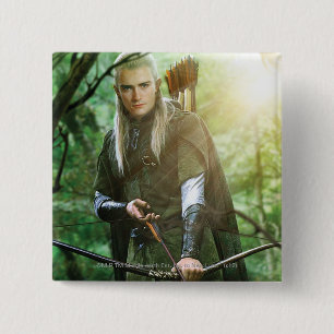 Badge Carré 5 Cm LEGOLAS GREENLEAF™ avec arc