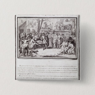 Badge Carré 5 Cm L'élection de la milice