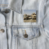 Badge Carré 5 Cm L'embuscade résistante aux mines protégée (En situation)