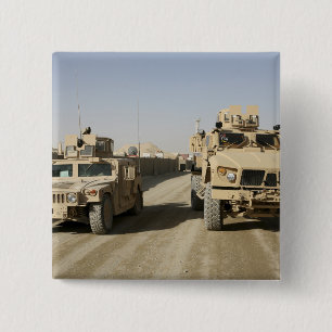 Badge Carré 5 Cm L'embuscade résistante de mine protégée