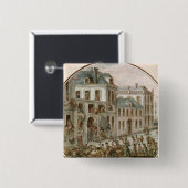 Badge Carré 5 Cm L'émeute de Reveillon d'avril 1789 (Devant & derrière)