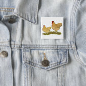Badge Carré 5 Cm Lemon Cuckoo (En situation)