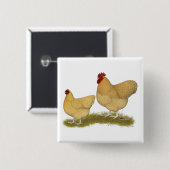 Badge Carré 5 Cm Lemon Cuckoo (Devant & derrière)