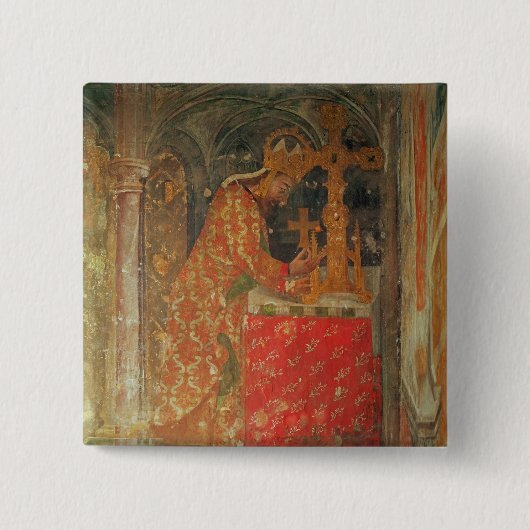 Badge Carré 5 Cm L'empereur romain saint Charles IV (Devant)