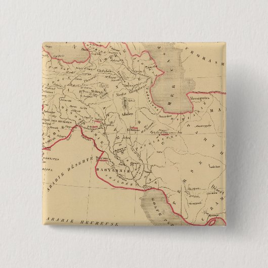 Badge Carré 5 Cm L'Empire des Perses (Devant)