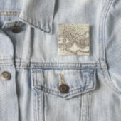 Badge Carré 5 Cm L'Empire romain (En situation)