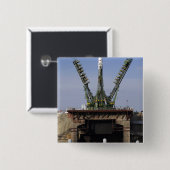 Badge Carré 5 Cm L'engin spatial Soyouz TMA-13 (Devant & derrière)