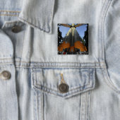 Badge Carré 5 Cm L'engin spatial Soyouz TMA-13 2 (En situation)
