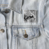 Badge Carré 5 Cm L'énorme chêne est réduit (En situation)