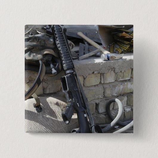 Badge Carré 5 Cm L'équipement d'une Marine (Devant)