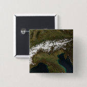 Badge Carré 5 Cm Les Alpes (Devant & derrière)