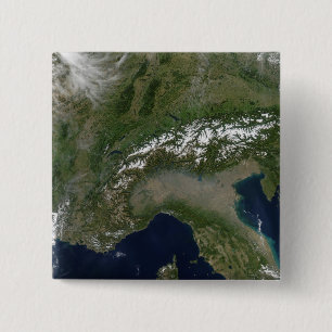 Badge Carré 5 Cm Les Alpes 2