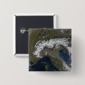 Badge Carré 5 Cm Les Alpes 3 (Devant & derrière)