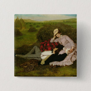 Badge Carré 5 Cm Les amants, 1870