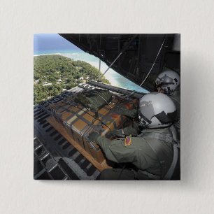 Badge Carré 5 Cm Les aviateurs éliminent une palette des