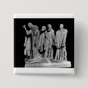 Badge Carré 5 Cm Les bourgeoiss de Calais, 1889