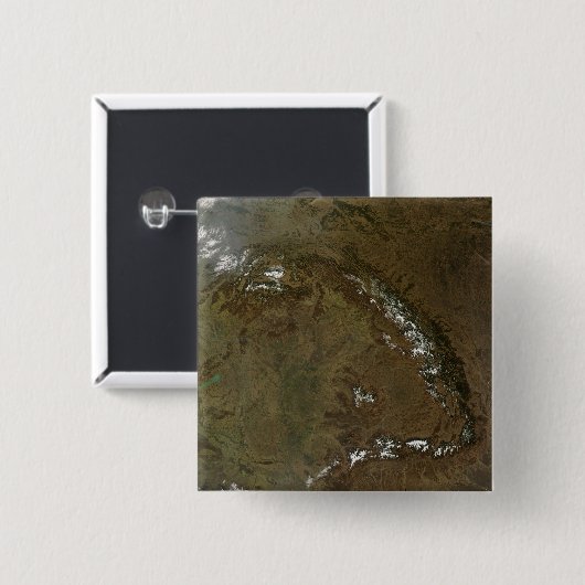 Badge Carré 5 Cm Les Carpates (Devant & derrière)